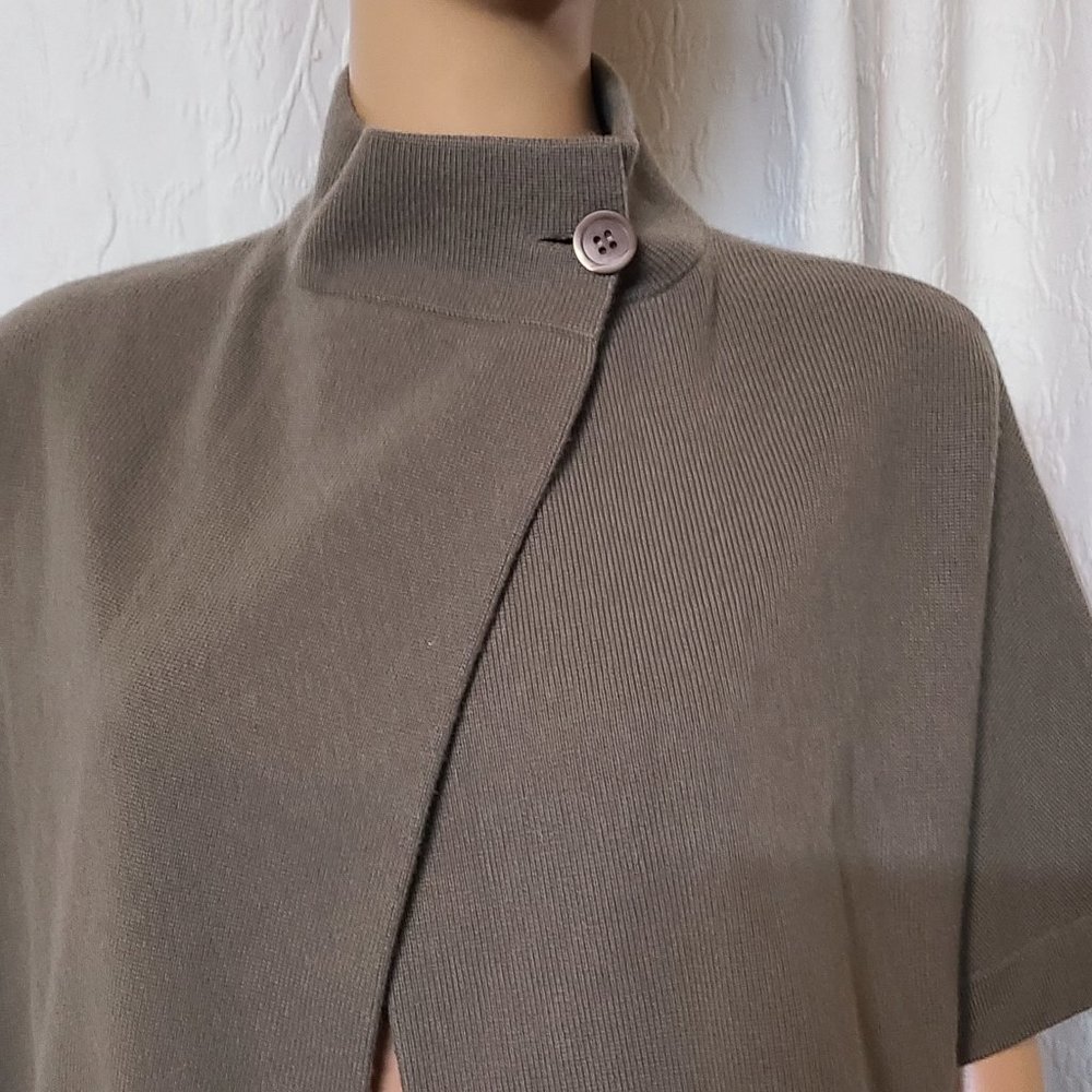 TSE CASHMERE 100% CASHMERE cropped fly-away front cardigan sweater S - Picture 2 of 5